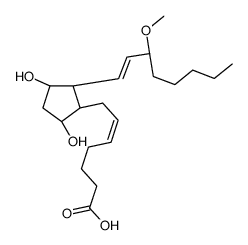 (Z)-7-[(1R,2R,3R,5S)-3,5-dihydroxy-2-[(E,3S)-3-methoxyoct-1-enyl]cyclopentyl]hept-5-enoic acid Structure