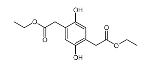 (2,5-dihydroxy-p-phenylene)-di-acetic acid diethyl ester Structure