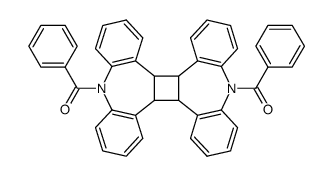 9,18-dibenzoyl-4b,4c,9,13b,13c,18-hexahydro-tetrabenzo[b,f,b',f']cyclobuta[1,2-d,3,4-d']bisazepine结构式