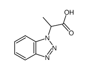 2-BENZOTRIAZOL-1-YL-PROPIONICACID结构式