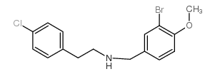 N-[(3-bromo-4-methoxyphenyl)methyl]-2-(4-chlorophenyl)ethanamine Structure