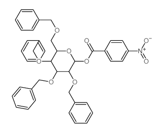 [3,4,5-tris(phenylmethoxy)-6-(phenylmethoxymethyl)oxan-2-yl] 4-nitrobenzoate Structure