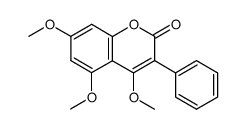 4,5,7-trimethoxy-3-phenyl-chromen-2-one Structure