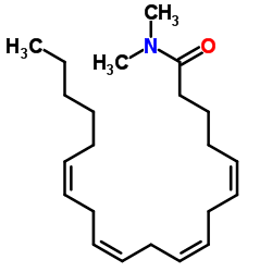 花生四烯酰基-N,N-二甲基酰胺结构式