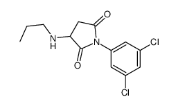 1-(3,5-dichlorophenyl)-3-(propylamino)pyrrolidine-2,5-dione结构式