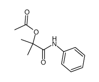 α-acetoxy-isobutyric acid anilide Structure