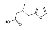 Glycine, N-(2-furanylmethyl)-N-methyl- (9CI)结构式
