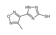 5-(4-methyl-1,2,5-oxadiazol-3-yl)-1H-1,2,4-triazole-3-thiol结构式