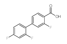4-(2,4-二氟苯基)-2-氟苯甲酸结构式