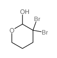 2H-Pyran-2-ol,3,3-dibromotetrahydro- Structure