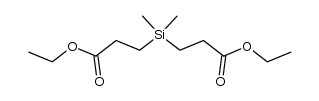 3,3'-dimethylsilanediyl-bis-propionic acid diethyl ester Structure