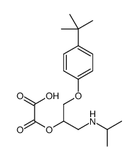 1-(Isopropylamino)-3-(4-tert-butylphenoxy)-2-propanol hydrogen oxalate Structure