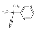 2-甲基-2-吡嗪-2-丙腈结构式