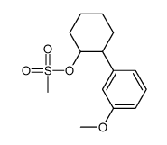 [2-(3-methoxyphenyl)cyclohexyl] methanesulfonate Structure