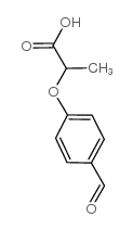 2-(4-甲酰基苯氧基)丙酸结构式