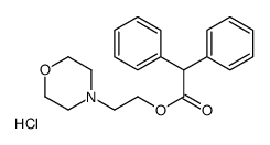 2-morpholin-4-ium-4-ylethyl 2,2-diphenylacetate,chloride结构式