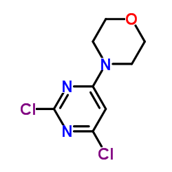 4-(2,6-二氯-4-嘧啶基)吗啉结构式