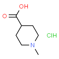 1-METHYLPIPERIDINE-4-CARBOXYLIC ACID HYDROCHLORIDE结构式