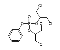 bis(1,3-dichloropropan-2-yl) phenyl phosphate结构式