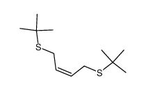 (Z)-1,4-bis(tert-butylthio)but-2-ene Structure