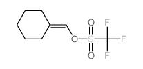 trifluoromethylsulfonyloxymethylidenecyclohexane结构式