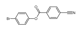 4-Cyanobenzoic acid 4-bromophenyl ester structure