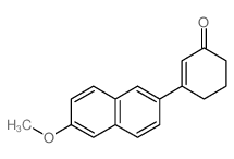 3-(6-methoxynaphthalen-2-yl)cyclohex-2-en-1-one结构式