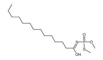 N-[methoxy(methylsulfanyl)phosphoryl]tetradecanamide结构式