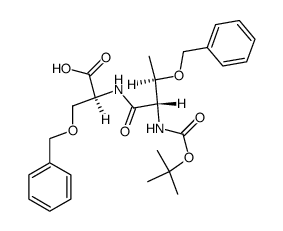 Boc-Thr(Bzl)-Ser(Bzl)-OH结构式