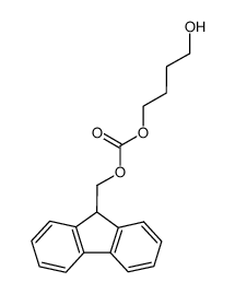 4-hydroxybutyl 9-fluorenylmethylcarbonate结构式