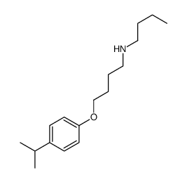 N-butyl-4-(4-propan-2-ylphenoxy)butan-1-amine Structure