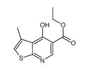 ethyl 3-methyl-4-oxo-7H-thieno[2,3-b]pyridine-5-carboxylate结构式