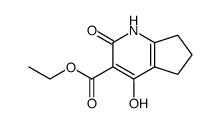 ethyl 2,4-dihydroxy-6,7-dihydro-5H-cyclopenta[b]pyridine-3-carboxylate structure