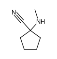 1-methylamino-cyclopentane carbonitrile结构式