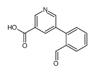 5-(2-formylphenyl)pyridine-3-carboxylic acid结构式