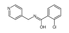 2-chloro-N-(pyridin-4-ylmethyl)benzamide Structure