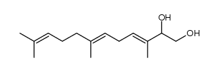 (3E,6E)-3,7,11-trimethyl-dodeca-3,6,10-triene-1,2-diol Structure