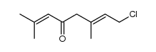 8-chloro-2,6-dimethyl-octa-2,6-dien-4-one结构式