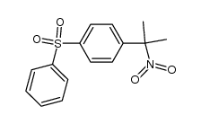 2-nitro-2-(p-(phenylsulfonyl)phenyl)propane Structure