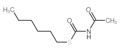 N-hexylsulfanylcarbonylacetamide structure