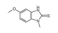 2H-Benzimidazole-2-thione,1,3-dihydro-5-methoxy-1-methyl-(9CI)结构式