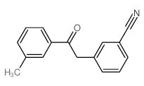 3-[2-(3-methylphenyl)-2-oxo-ethyl]benzonitrile结构式