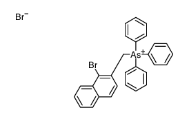 (1-bromonaphthalen-2-yl)methyl-triphenylarsanium,bromide Structure
