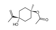 r-1-acetoxy-c-4-p-menth-8(9)-t-4-ol Structure