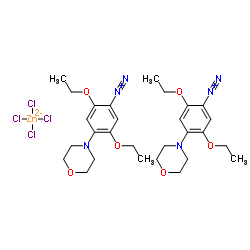 2,5-diethoxy-4-(morpholin-4-yl)benzenediazonium tetrachlorozincate (2:1) Structure