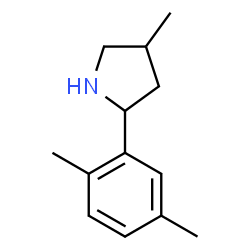 Pyrrolidine, 2-(2,5-dimethylphenyl)-4-methyl- (9CI) Structure