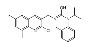Urea, N-[(2-chloro-6,8-dimethyl-3-quinolinyl)methyl]-N-(1-methylethyl)-N-(2-methylphenyl)- (9CI) picture