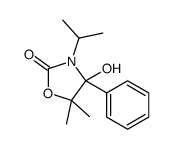 4-hydroxy-5,5-dimethyl-4-phenyl-3-propan-2-yl-1,3-oxazolidin-2-one Structure