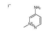 2-methylpyridazin-2-ium-4-amine,iodide Structure