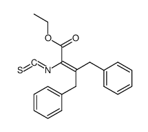 3-Benzyl-2-isothiocyanato-4-phenyl-but-2-enoic acid ethyl ester结构式